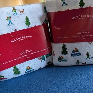 Wondershop Winter Adventure Flannel Sheets NWT